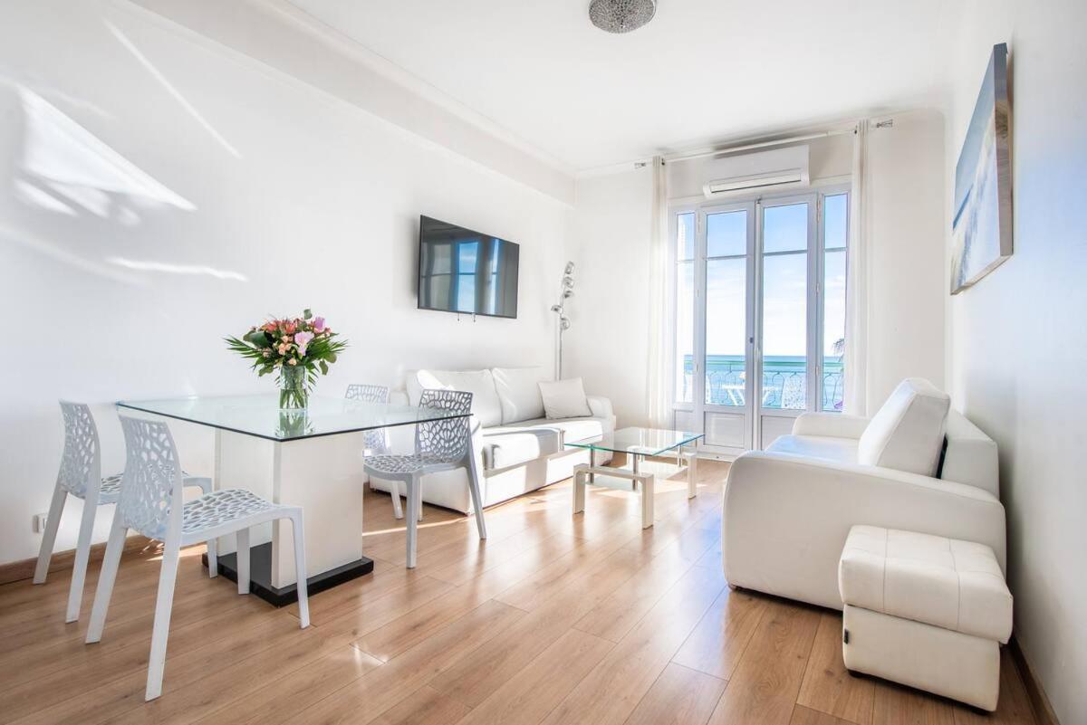 Modern Sea View Apartment On Promenade Des Anglais Nicea Zewnętrze zdjęcie